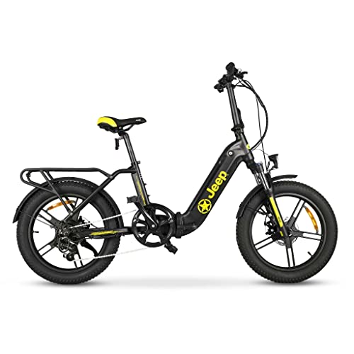 Jeep E-Bikes Unisex – Erwachsene FR 7000 E-Bike, Schwarz,...