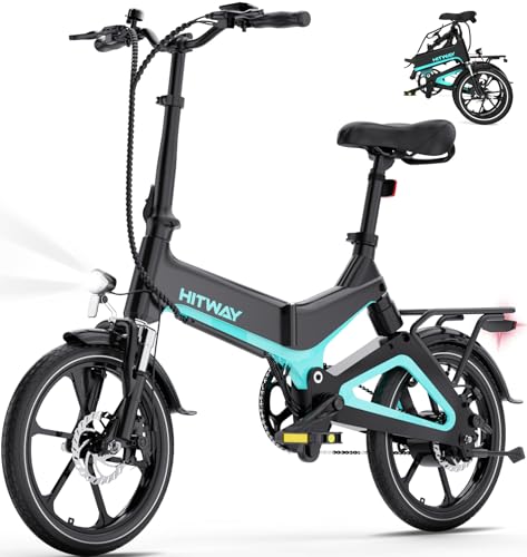 HITWAY E Bike Elektrofahrrad, 16 Zoll Klapprad E-Fahrrad mit...