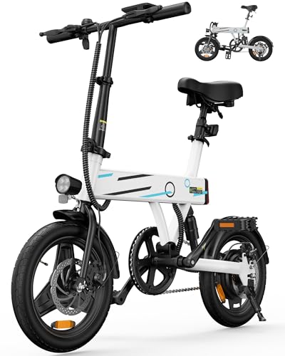 Finbike Klapprad E-Bike 14 Zoll, 250W Hochleistungsmotor,...