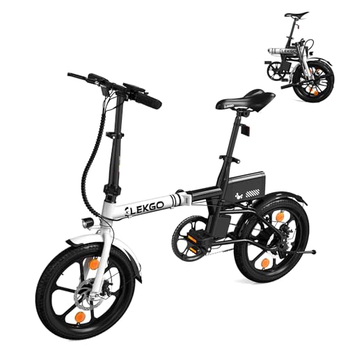 ELEKGO E Bike Klapprad, 16 Zoll Elektrofahrräder,mit...