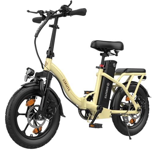 ESKUTE D100 E-Bike Klapprad 16 x 2,5 Zoll, Elektrofahrrad...