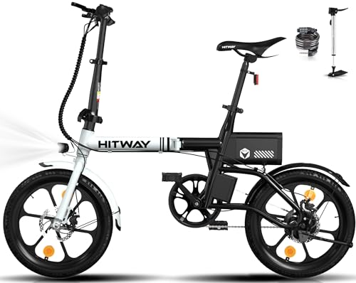 HITWAY E-Bike Klapprad 250W Li-Ion-Akku 16 Zoll E-Klapprad...