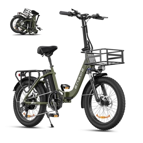 ENGWE E-Bike Klapprad Elektrofahrrad mit 20 Zoll Fat Tire,...