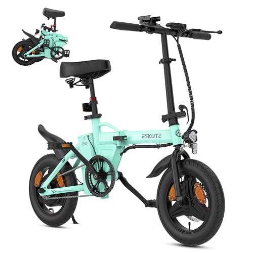 ESKUTE F100 E-Bike Klapprad, 14 Zoll Elektrofahrrad mit...