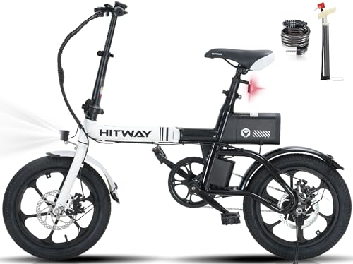 HITWAY E-Bike Klapprad 250W Li-Ion-Akku 16 Zoll E-Klapprad...