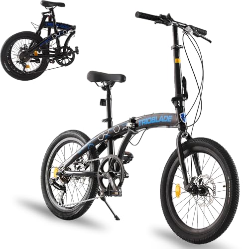 LSBIKE 20 Zoll Klapprad, 7-Gang Shimano Schaltung, Faltbares...