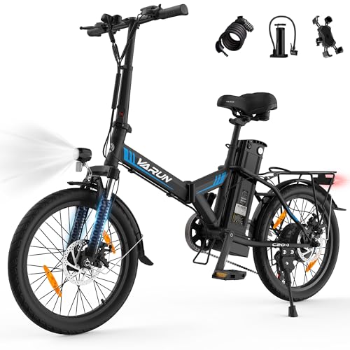 VARUN E Bike Klapprad, 20 Zoll City E-Bike Elektrofahrrad...