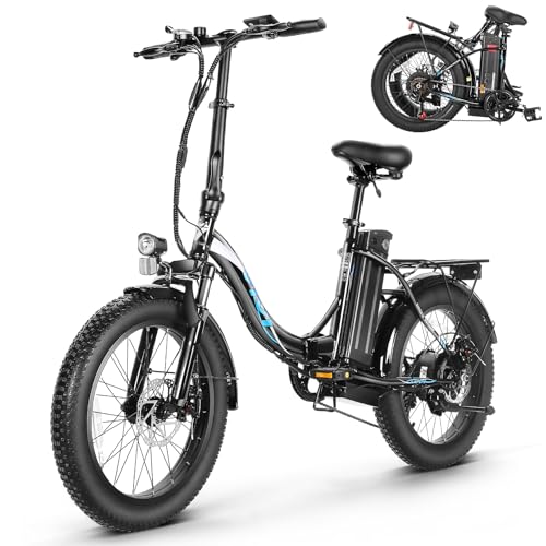 ANCHEER Klapprad E-Bike, 20'*3.0 Elektrofahrrad mit 36V...